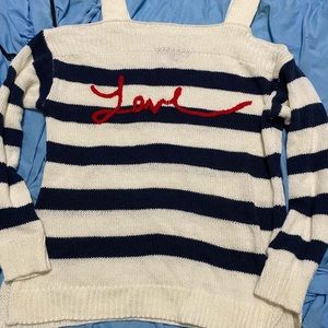 Love striped sweater